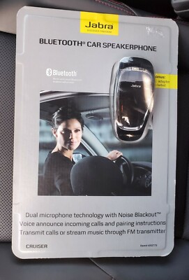 Jabra Cruiser Bluetooth Car Kit Speakerphone 450775 NEW sealed w/ AC Adapter