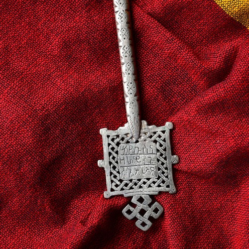 Äthiopisch Orthodox Kirche Priester Hand Kreuz Segen Kreuz Wohndeko Handarbeit 07 - Bild 7 von 15