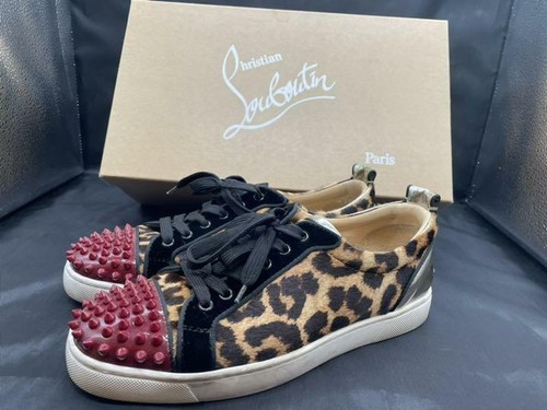 leopard louboutin sneakers