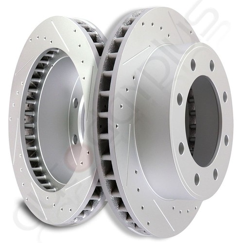 For 2000-2004 Ford F-350 Super Duty Ball Joint Brake Rotors Ceramic Brake Pads - Picture 8 of 10