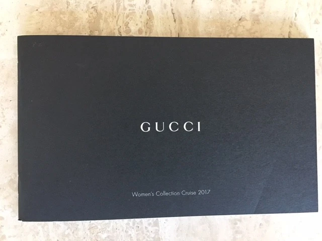 Gucci New Collection Catalog Cruise 17 Hard Cover Bound Book