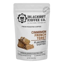 Blackout Coffee Cinnamon French Toast Ground Coffee, Medium Roast 12oz