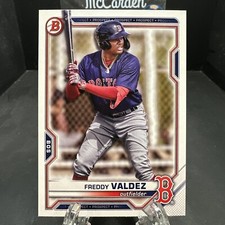 2021 Bowman Draft Freddy Valdez #BD-96 Boston Red Soxs