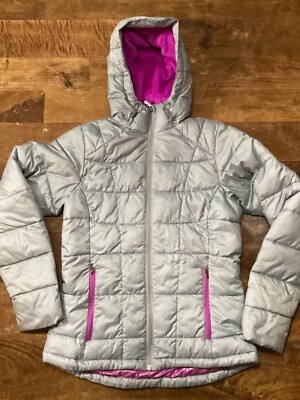 columbia Womens Gray omni heat,discovery Peak fleece Lined Puffer Winter Coat XS