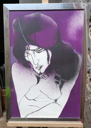 Fernando Farulli (Firenze 1923-1997) Litografia 110/120 "Figura Femminile" - Foto 1 di 5