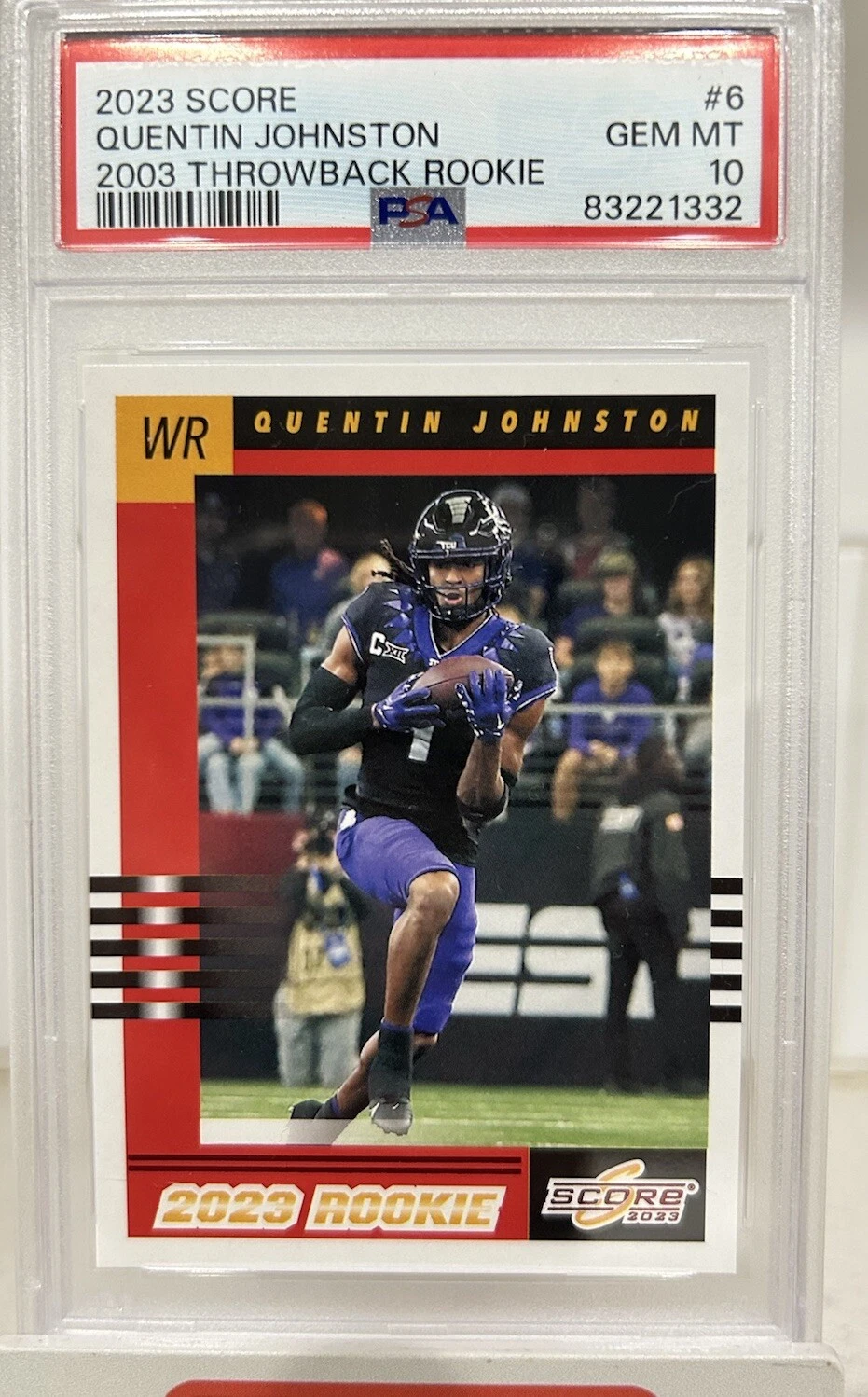 Quentin Johnston Panini Score 2003 Throwback Rookie #6 Base