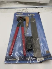 Tough 1 4 Piece Farrier Hoof Trim Nipper, Knife, Rasp & Rasp Handle 79-4032-0-0