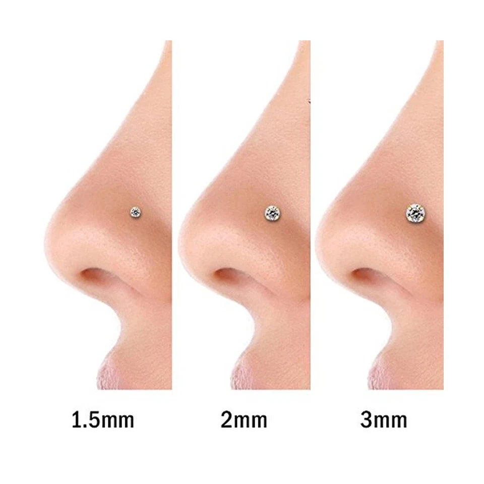 Anel de nariz de ouro amarelo 14K FreshTrends com moldura nivelada - 18 G... - Imagem 4 de 4