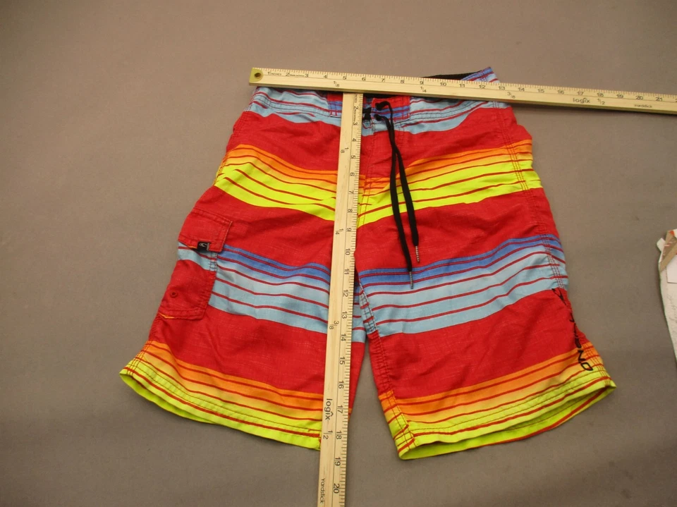 Shorts de natação O'NEILL tamanho 26 masculino multicolorido cintura elástica cordão 764 - Imagem 2 de 4