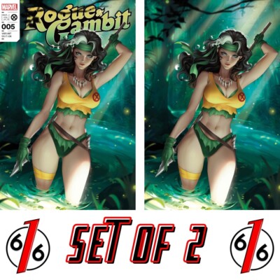    ROGUE & GAMBIT #5 R1C0 Savage Land Trade Dress & Virgin Variant Set