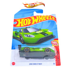2024 Hot Wheels #229 Green 2016 FORD GT RACE Then & Now ~