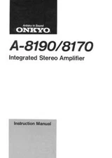 Onkyo A-8170 Amplifier Owners Manual