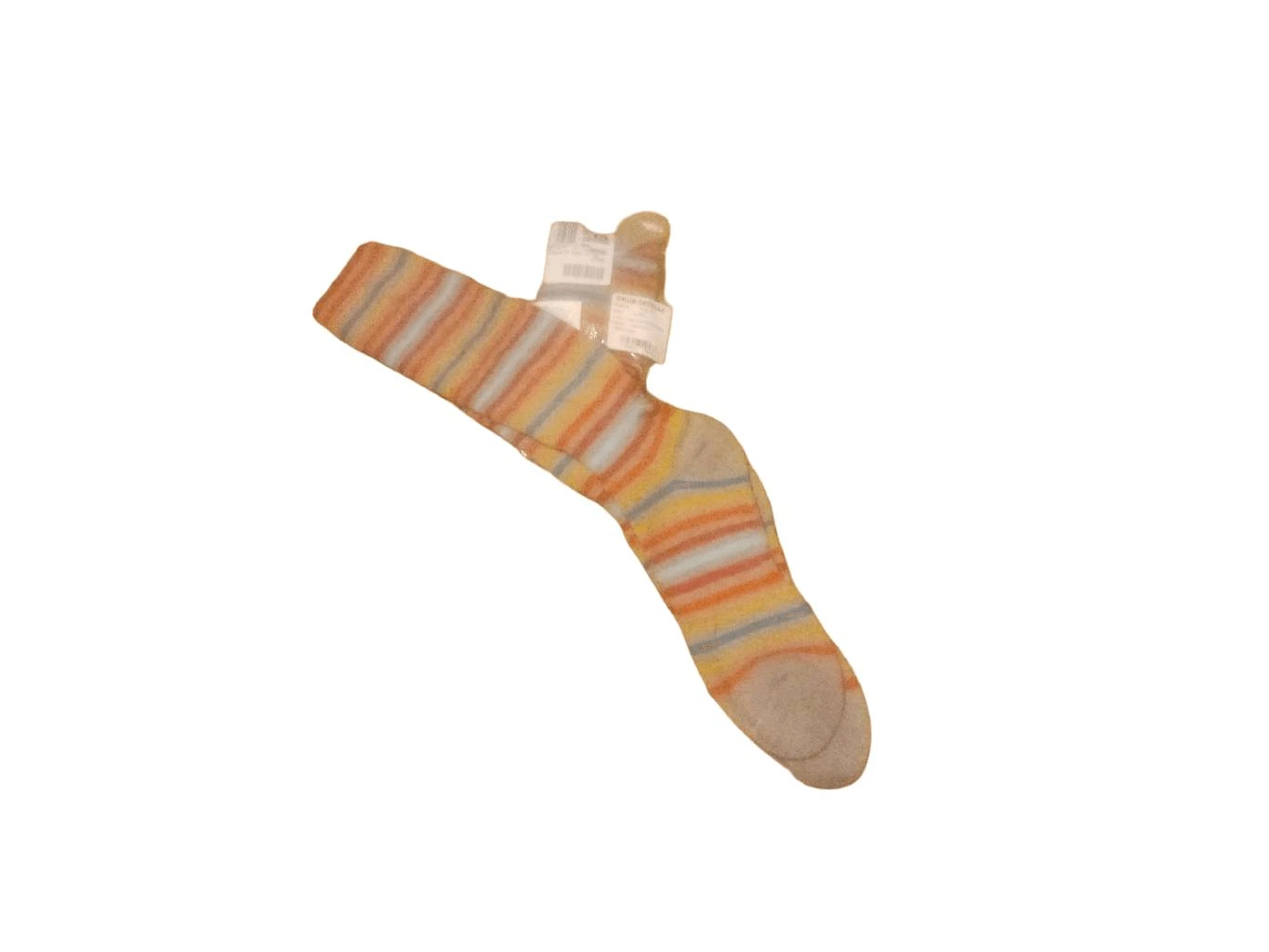Merino wool striped sock L / extra large rainbow lands end