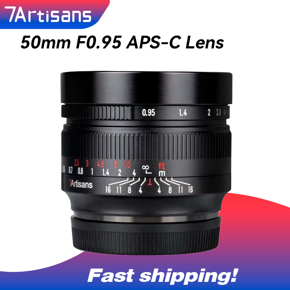 7artisans 50mm Large Aperture APS-C Lens For Sony Canon Nikon Fuji  M43 New