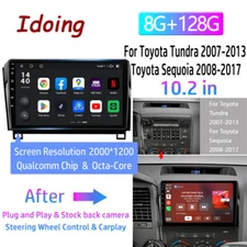 For Toyota Tundra 2007-2013 Sequoia 2008-2019 Car Stereo Radio Android GPS BT