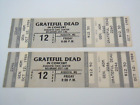 Grateful Dead 2 Vintage Unused Concert Tickets Jerry Garcia Bob Weir Ephemera