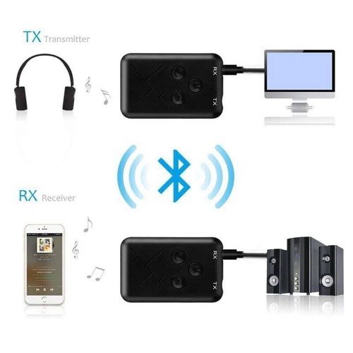 Bluetooth 5.0 Transmitter Empfänger Sender 2in1 Aux Audio Adapter TV Kopfhörer - 第 2/11 張圖片