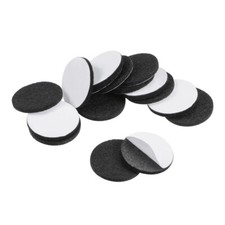 Furniture Pads Adhesive Felt Pads 32mm Diameter 3mm Thick Round Black 48Pcs