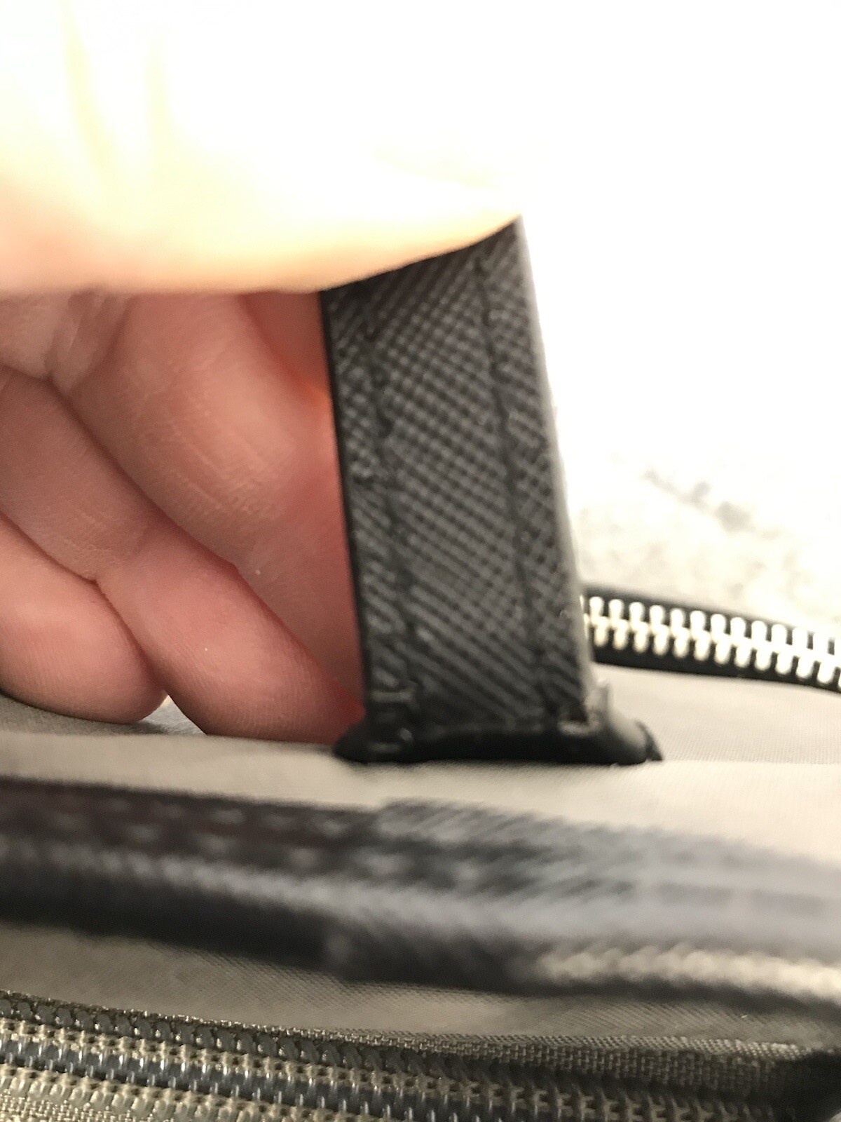 Michael Kors Handbag Gray Graphite Nylon Kempton Zip Top Travel Tote Bag Purse