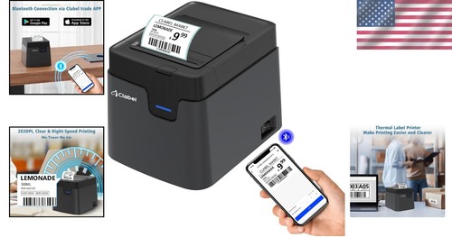 Bluetooth CT321D Label Maker - High-Speed Thermal Printer for Small Businesses - Picture 2 of 9