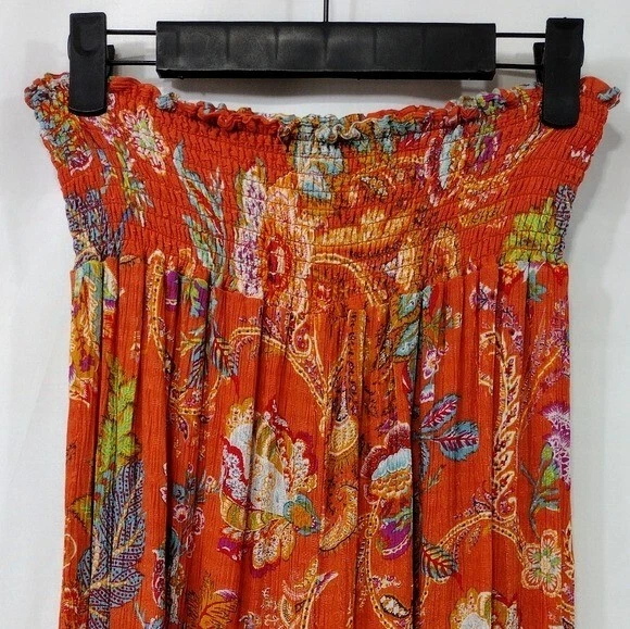 Pantalones Nicole Miller Floral Pierna Ancha Para Mujer XL Rojo Cottagecore Campesino Retro Y2K Foto 2 de 4