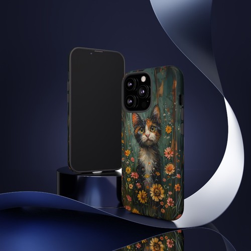 Calico Cat Pastel Floral Phone Case for iPhone, Samsung Galaxy, Pixel - 第 63/191 張圖片