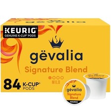 Gevalia Signature Blend Mild Light Roast K-Cup Coffee Pods, 84 ct Box.
