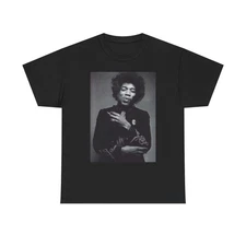 Jimi Hendrix Graphic T Shirt Vintage Photo Unisex Heavy Cotton Tee 1