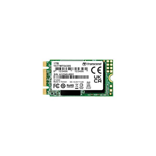 Transcend 430S 1 TB M.2 Serial ATA III 3D NAND (1TB M.2 2242 SSD SATA3 B+M KEY -