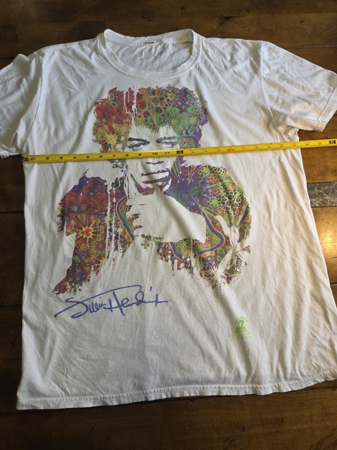 Liquid Blue Jimi Hendrix Riding with the Wind Shirt Mens XL Psych White Graphic image 6