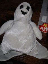 Ty Original Beanie Baby Sheets Ghost KR Market Tag Error  Rare  