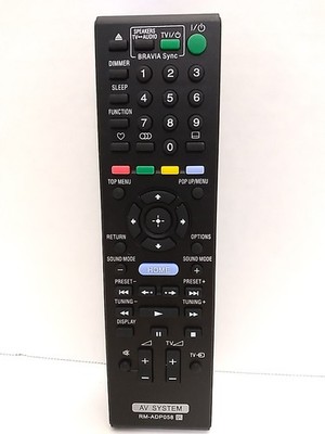 Replacement Remote For Sony RM-ADP058 AV System Tested, Works