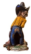 1991 Bill Vernon Western Cowboy  Saddle Sores  Sculpture SIGNED W.L Vernon 1726