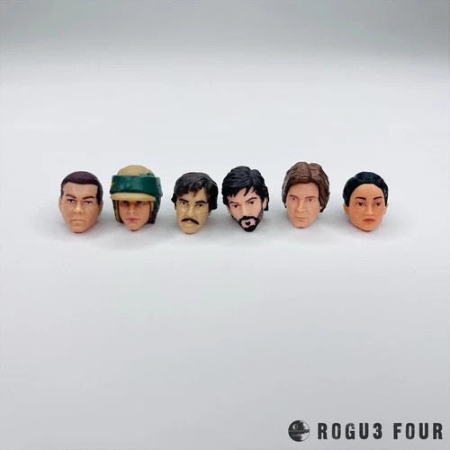 Star Wars 3.75 Vintage Collection Accessory Loose Rebel Fighter Heads