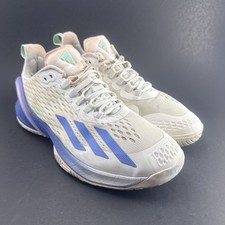 Adidas Adizero Cybersonic White Blue Tennis Shoes Sneakers Size Women  s 9