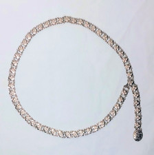 Vintage Silvertone Floral Link Belt - Wear w/ End Hanging or Attached 36 in