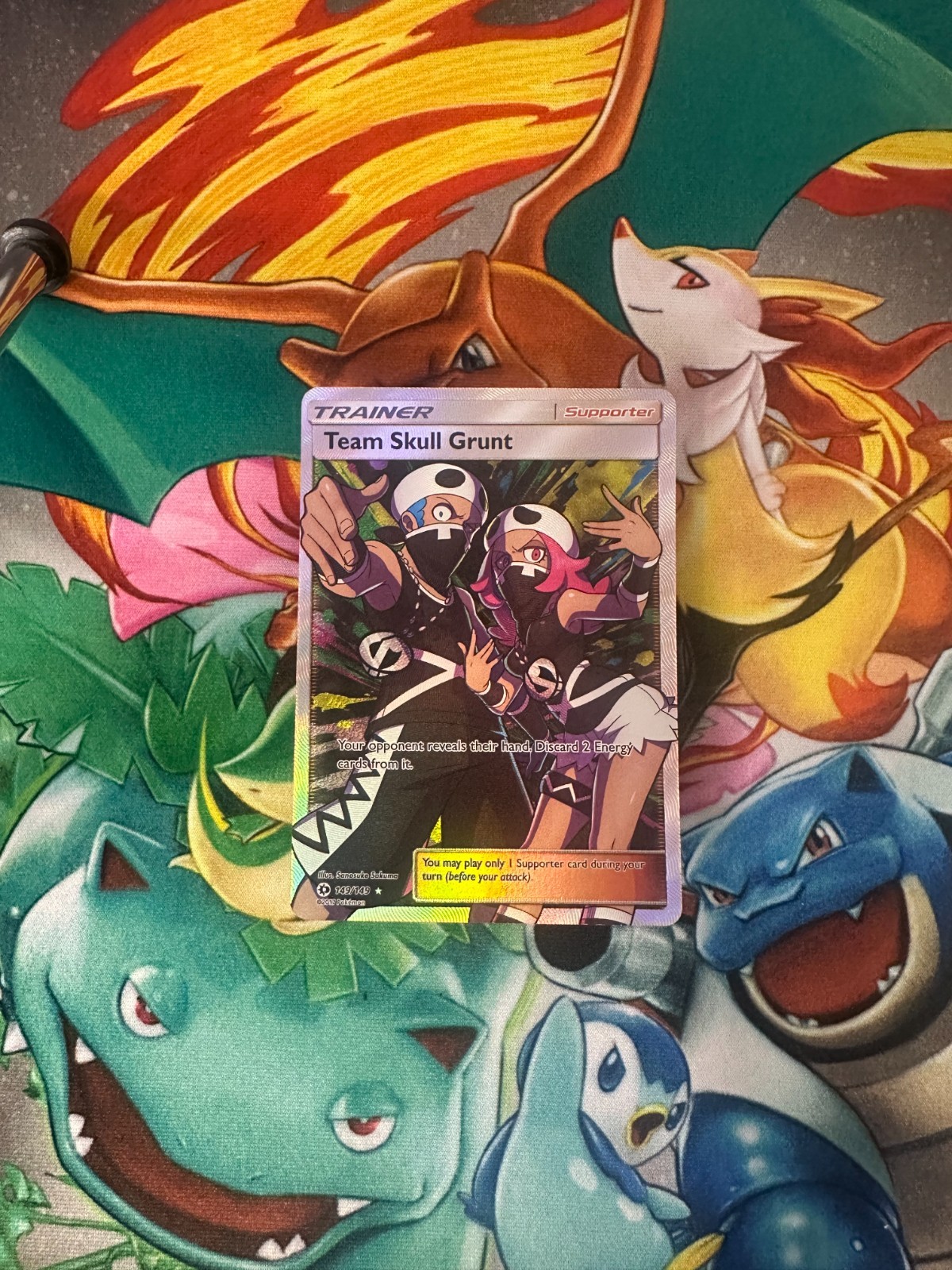 Team Skull Grunt - 149/149 - Pokemon Sun & Moon - Full Art Trainer - Mint