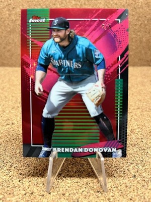 Brendan Donovan 2026 Topps Finest #214 Rare Red /5 Bookend Seattle Mariners 