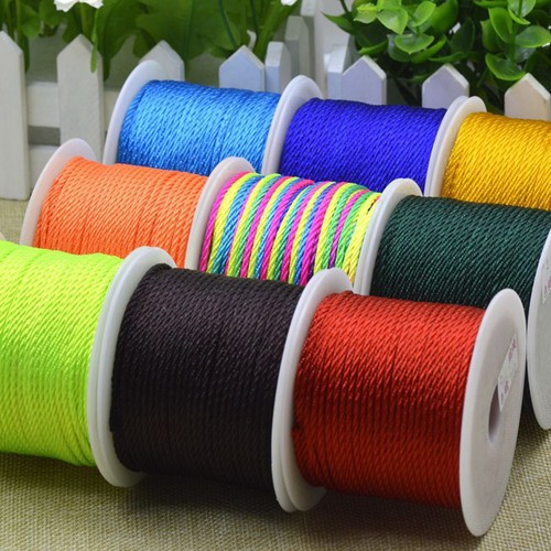 50 Meter Nylonschnur Chinesisch Satin Seide Geflochten Kordel Liebe Bindeseil 2mm - Bild 5 von 38