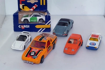 6 Stück Vintage Porsche Auto Lot Corgi Whizzwheels Bond Bug 928 Targa Turbo - Bild 1 von 4