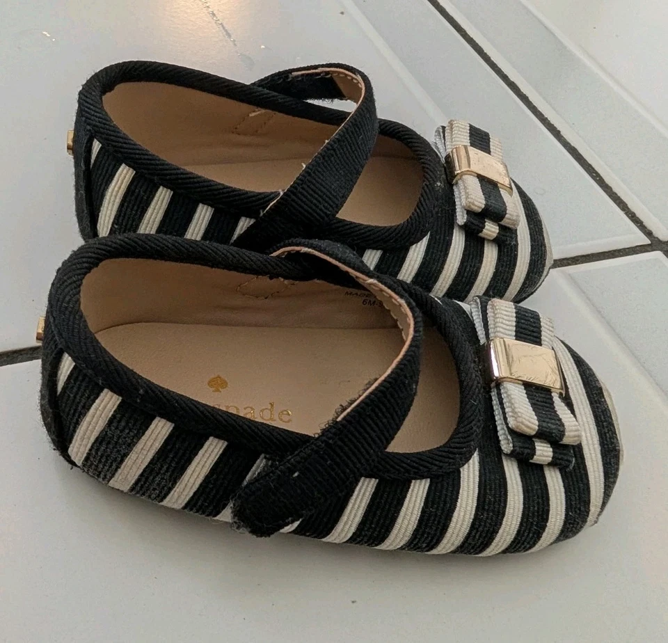 Kate Spade NY Toddler Baby Shoes Mary Janes 6-9 months - Image 4 of 4