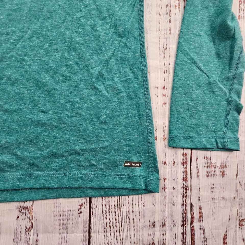 Camiseta para mujer Dasnkin Now semi-ajustada verde manga larga mezcla de algodón L Foto 3 de 4