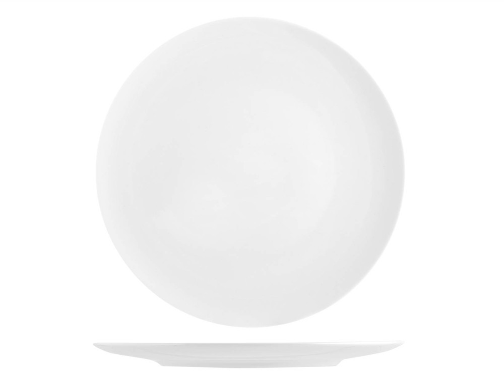 Royal Zen White Round Porcelain Plate 32 H&H
