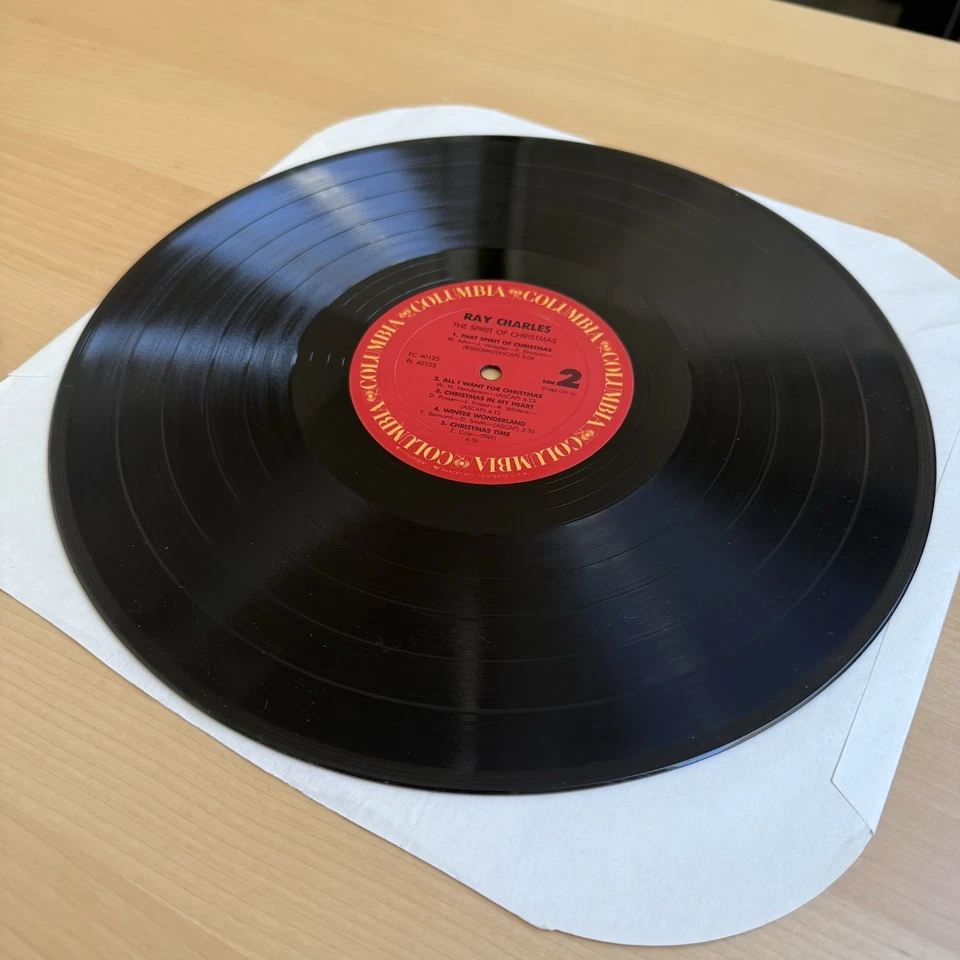 RAY CHARLES The Spirit Of Christmas 1985 1st US Press LP SHRINK! +Hype Excellent Foto 4 de 4