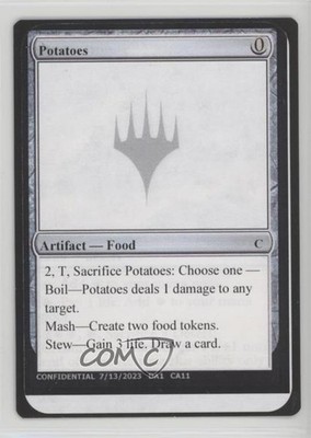 Potatoes (Magiccon Barcelona 2023) Magic: Un-Known Event Playtest Cards #CA11