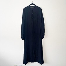 Christy Dawn Long Sleeve Maxi Midi Black Dress Size XS/S boho Whimsigoth