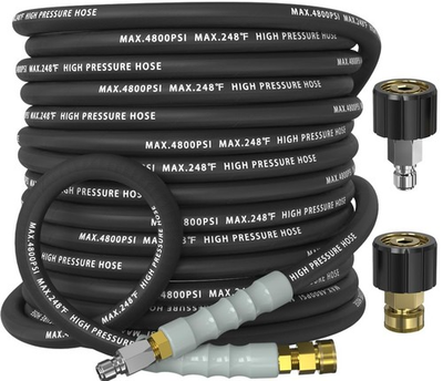 #ad 3 8quot; Pressure Washer Hose 25FT 4800 PSI Kink Resistant Steel Braided Layer amp;... $69.85