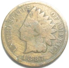 1887 Indian Head Cent - #11412-13