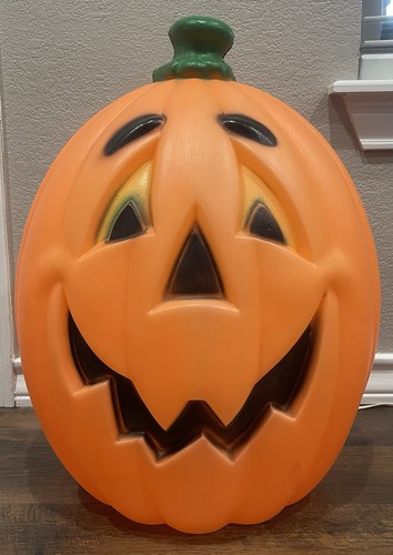 Halloween Kürbis Blasform beleuchtet Jack-O-Laterne Retro Vintage getestet funktioniert