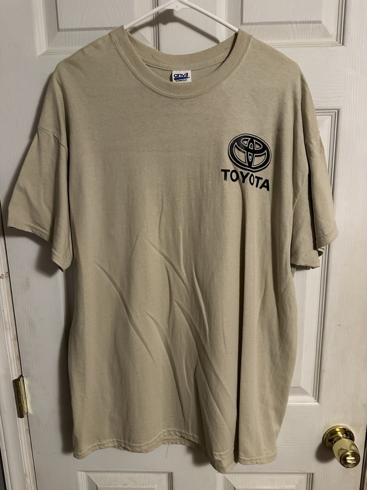 Toyota Legendary Iconic Logo T-Shirt Beige Men’s Size XL